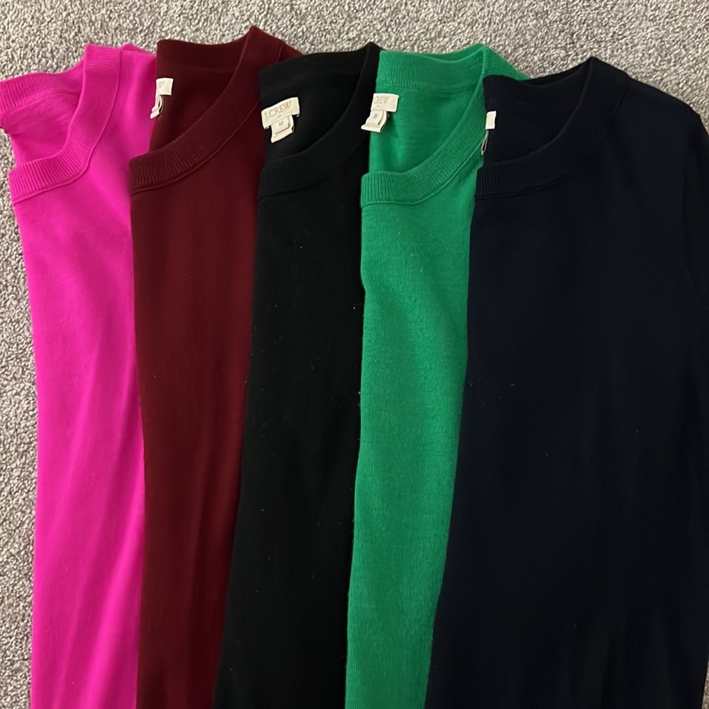 5 JCrew sweaters!